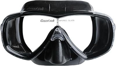 Cressi Estrella Mask Black Black One Size Unisex with Gamma Snorkel