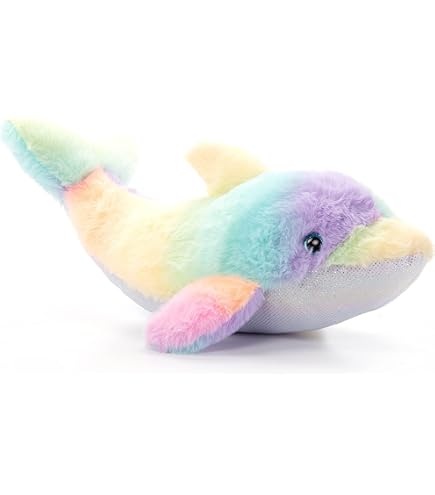 Amazon.com: The Dreidel Company Dolphin Plush Mighty Mights, 3.5