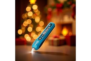 allsun Christmas Light Tester, Non Contact Voltage Tester Pen for Incandescent String & Mesh Lights,with Bulb Remover Tool & 