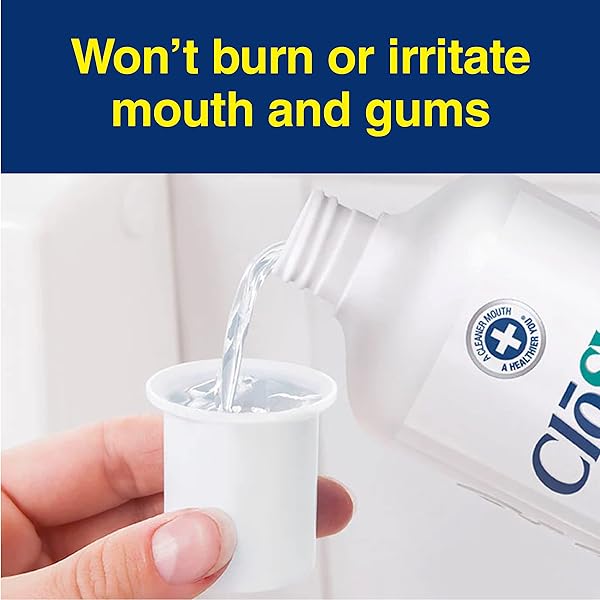 CLOSYS SENSITIVE MOUTHWASH, 32 OUNCE, 2 COUNT, GENTLE MINT, ALCOHOL FREE, DYE FREE, PH BALANCED, HELPS SOOTHE MOUTH SENSITIVITY, FIGHTS BAD BREATH
