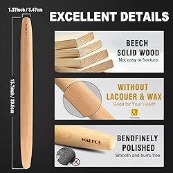 WALFOS French Rolling Pin for Baking, Tapered