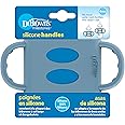 Dr. Brown's Milestones 100% Silicone Baby Bottle Handles, Wide-Neck, Removable Easy-Grip Transitional Sippy Cup Handles, Light Blue, 4m+, 1 Pack