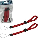 ZedLabz adjustable wrist strap for handheld games consoles, cameras & mobiles &ndash; 2pk red