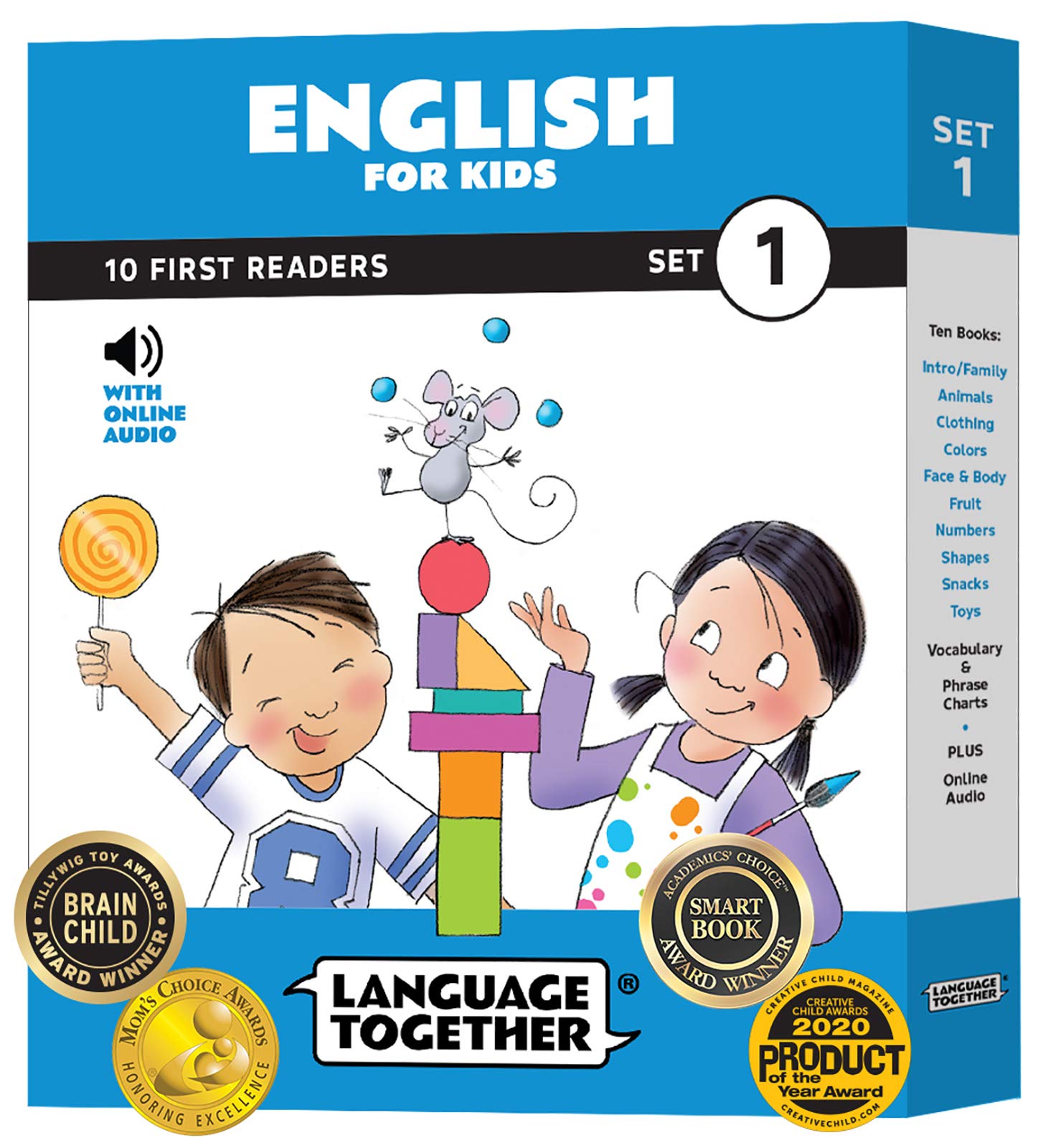 Language Together English 10 First Reader Books For Kids With Online Audio Early Reading Books Set 1 Germaine Choe Nancy Meyers Amazon Com Books