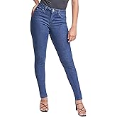 YMI Womens Women’s Sustainable Wannabettabutt Mid Rise Skinny Jeans