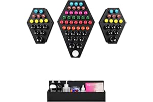 POARMEEY Tattoo Ink Holder 71 Holes, Tattoo Holder for Pigment Ink, Ink Bottles Display Stand Organizer For 1oz 41oz 81oz Tat