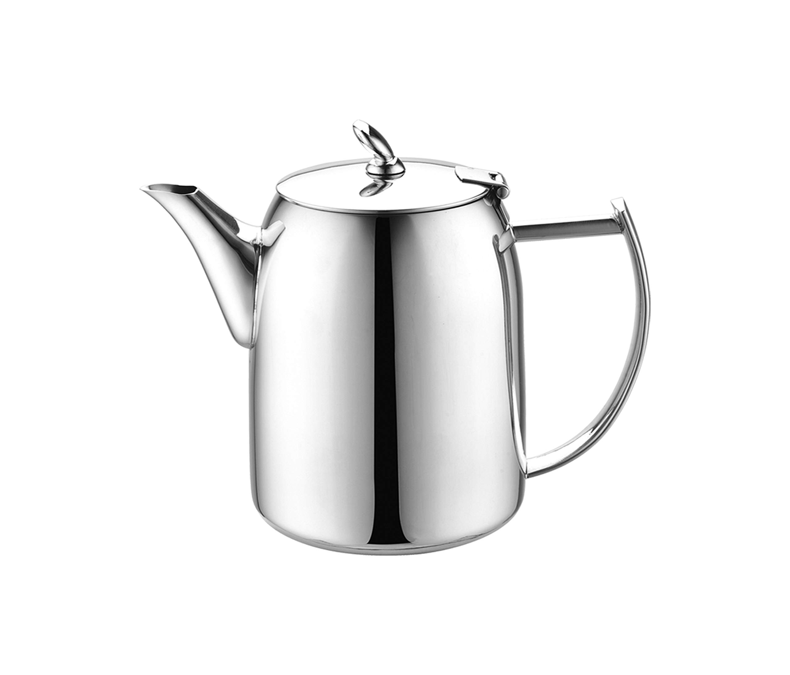 Café Olé Chatsworth Coffee Pot for 1, 12oz (340ml) Mirror Polished Stainless Steel