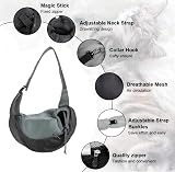 LONTG Pet Sling Carrier Bag for Small Dogs Cats Adjustable Shoulder Strap view 2