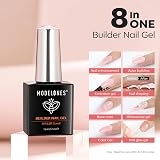 modelones 8-in-1 Builder Gel Pink Shimmer 15ml Hard Gel for Nails view 2
