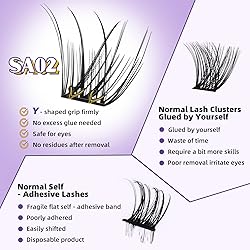Self Adhesive Eyelashes SA02 48 PCS Reusable