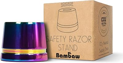 Bambaw Safety Razor Stand Rainbow Aluminum Double Edge Razor Holder