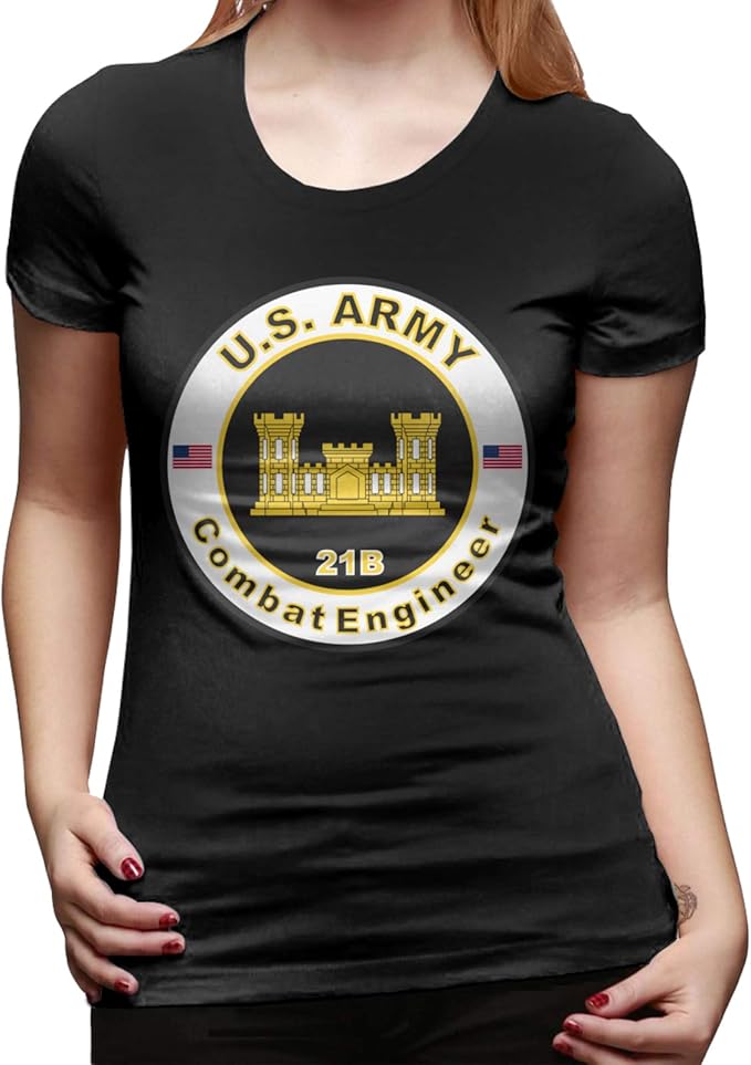 Us Army Combat Engineer Women's Short Sleeve Novelty T