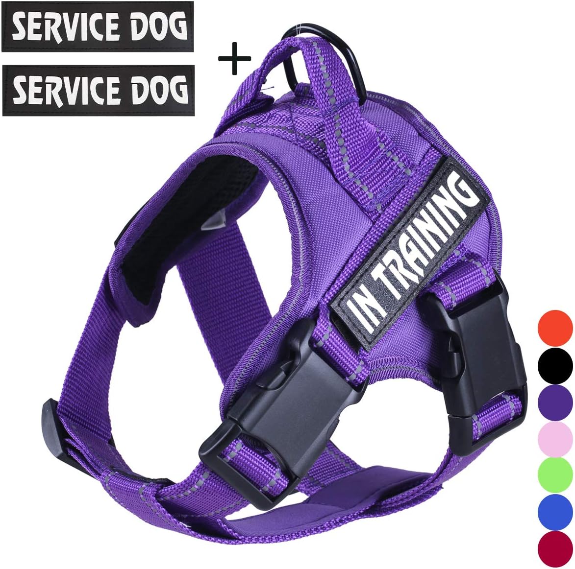 FML PET No Pull Service Dog In Training Harness with 3M Reflective