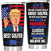 AREOK Golf Gifts for Men, Gifts for Golfer - Funny Golf Gift, 20 OZ Golfer Stainless Steel Insulated Travel Coffee Tumbler Cup