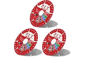 P.I.T. 4 1/2 Inch Diamond Cutting Wheel Metal Cutting Blade for 7/8" Arbor Angle Grinder Cutting Disc with 5000+ Cuts on Rebar,Angle Iron,Stainless Steel,3PCS Cut Off Wheels