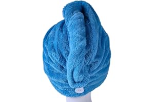 YYXR Microfiber Quick Drying Hair Towel Wrap - Super Absorbent Drastically Reduce Hair Drying Time