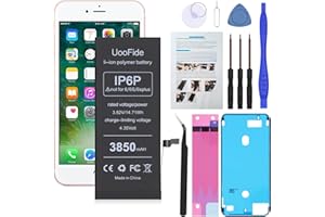UOOFIDE Upgraded High Capacity Battery Compatible with iPhone 6 Plus 5.5-Inches A1522 A1524 A1593 Replacement with Professional Repair Tools Kit