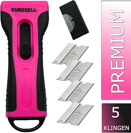 Ceranfeldschaber Premium Glas Ceran Induktion Kochfeld Schaber Reiniger Ergonomischer Ceranschaber Kochfeldschaber Pink Amazon De Kuche Haushalt