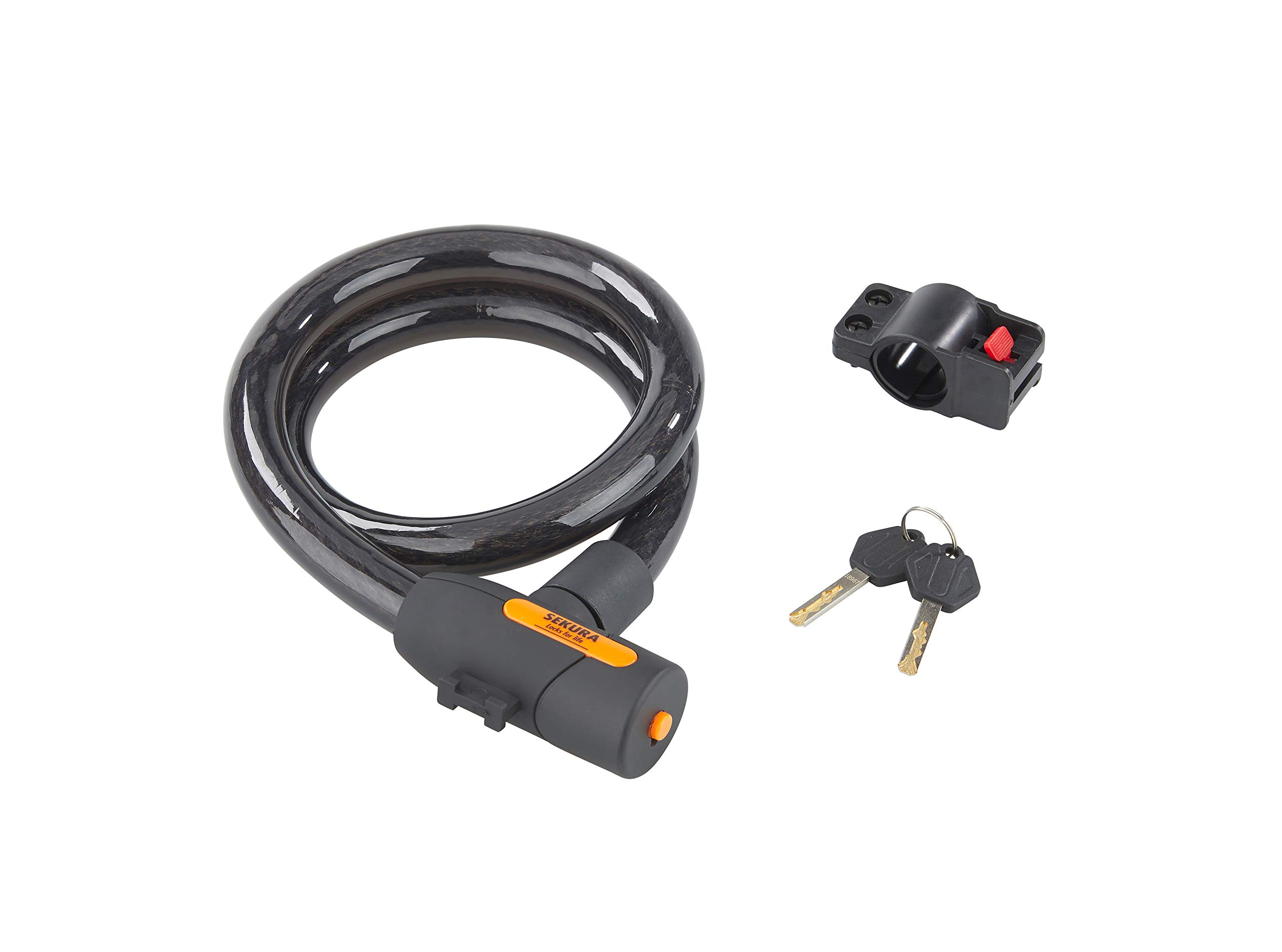 Büchel Sekura KB 403 60500403 Bicycle Lock 22 x 1,000 mm with 2 Keys Black