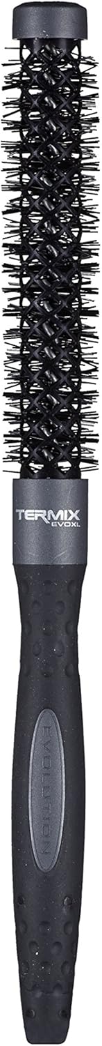 Termix Evolution XL Round Hairbrush diameter 17 mm, 3cm longer- Hairbrush with ionized fibers and a 25% extra surface for faster drying