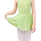 Twirbalux Ballet Skirts for Girls, Pull on Soft Mesh Girls Dance Skirt