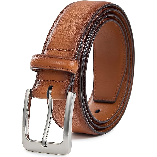 Amazon.com: Vince Camuto Belts Men | 32mm Dark Tan Genuine  display picture 3
