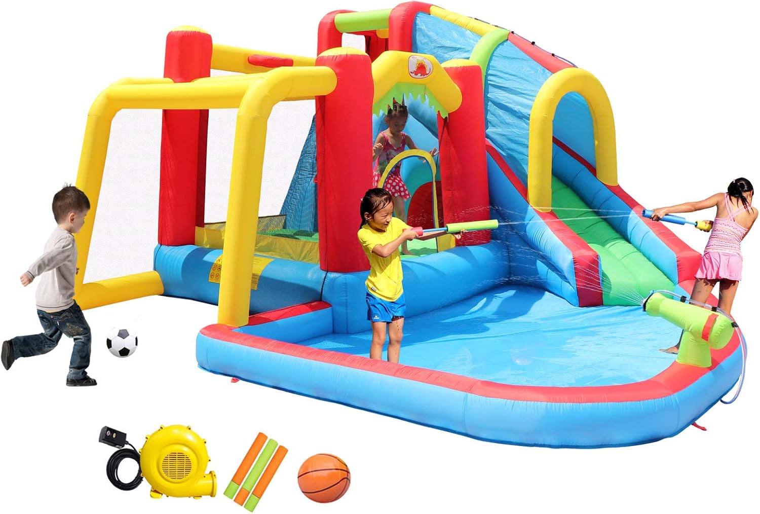 slide and climb trampoline