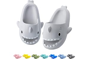 LAKIGE Kids Shark Cloud Slides | Toddler Boys Girls Shower Slippers | Boys Girls Cute Cartoon Fish Flip Flops | Beach Pool Home Sandals | Quick Dry Non-Slip