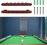 Adhafera 6-Piece Wall-Mounted Pool Cue Rack Holder