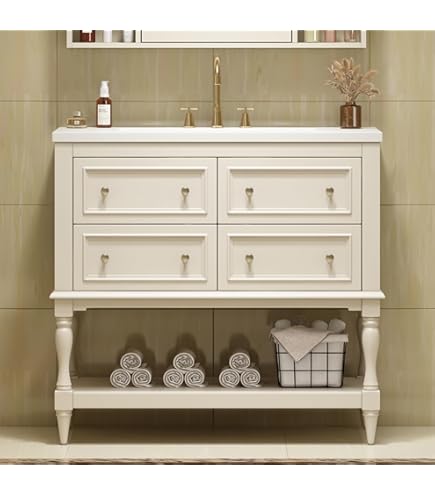 w*4様 821VoightlanderSUPERWIDE-HELITER15m Virubi 36'' Bathroom Vanity with Single Sink, Freestanding Sink