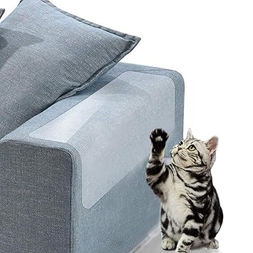 Jakarol 4pcs Cat Furniture Protector Self Adhesive Clear Vinyl