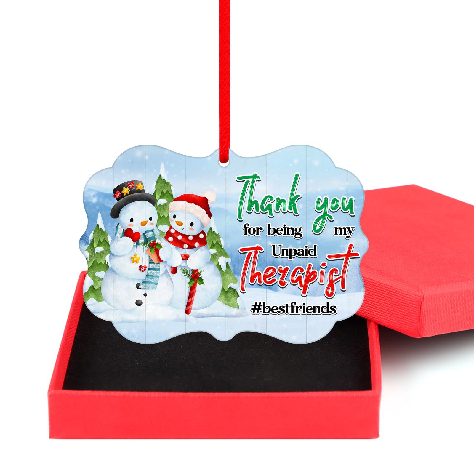 Photo 1 of **7 pack****DISJOURNEY Thank You Gifts for Friends - Best Friend Ornaments & Friendship Christmas Ornaments for Tree Home Decor