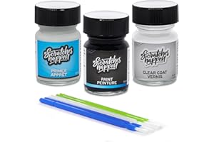 ScratchesHappen Exact-Match Touch Up Paint Kit - Pure White (LC9A/0Q) for Volkswagen - Preferred (Paint + Clear Coat + Primer