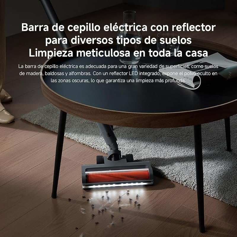 Aspirador de pó xiaomi g20 max, aspirador de vassoura sem fio, 180aw, luzes led, display digital, escova para animais de estimação, filtragem eficiente, bateria de longa duração, cinza