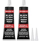 1DFAUL RTV Silicone Gasket Maker, High Temp Silicone Resist Oil, Black,170g | Anti-Freeze RTV Silicone Sealant for Engines, Gearboxes, Pumps, Superchargers