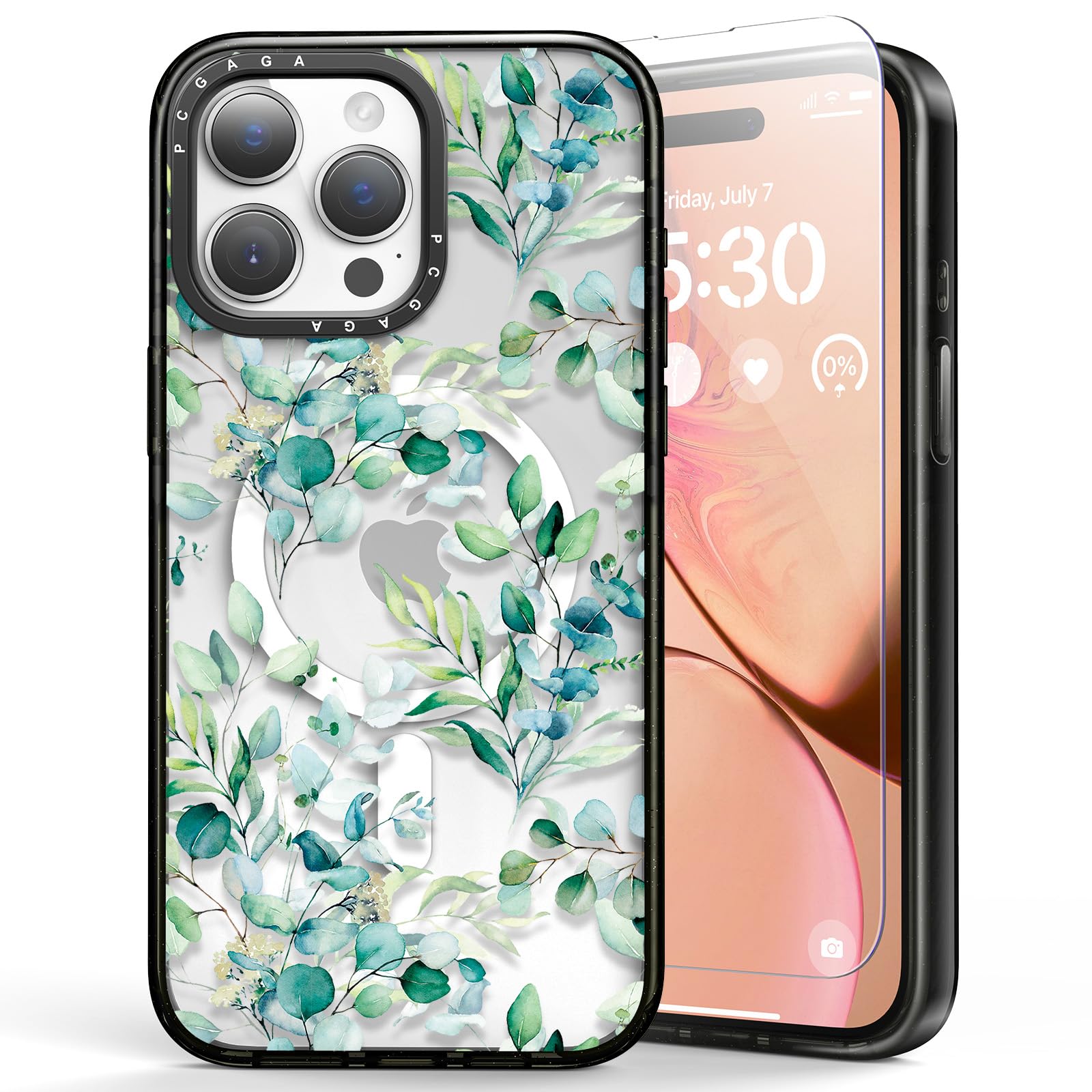 pcgaga Phone Case (Eucalyptus, for iPhone 15 Pro Max 6.7")