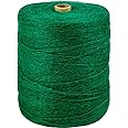 PerkHomy Garden Twine Strong Natural Jute 3,600 Feet Long Green Twine for Gardening Tomato Climbing Plant Tie Floristry Crafts Gift Wrapping Packing Decor (Green 2mm * 3600feet)