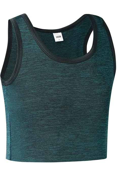 Binder Poitrine BaronHong - Débardeur Court Ice Silk - Pour Trans, Tomboy, Confortable Et Plat