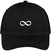 Trendy Apparel Shop Infinity Sign Embroidered Low Profile Soft Cotton Brushed Baseball Cap