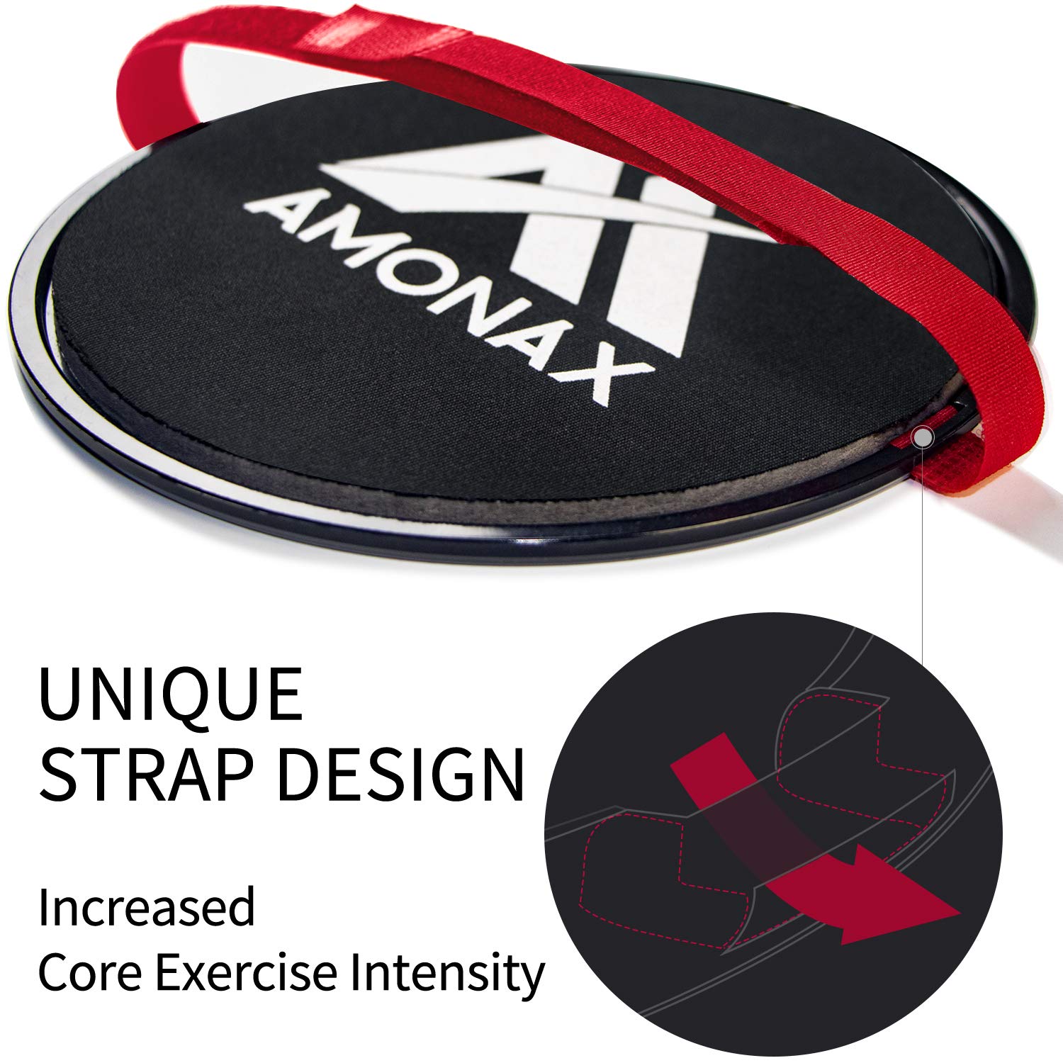 Amonax Gleitscheiben Fitness Doppelseitige Slider-Übung core fitness Scheibe Gym Gliding Discs für Bauchmuskeltraining Übungen Teppich Holzböden für Hause Training, gleitscheibe Sport slides