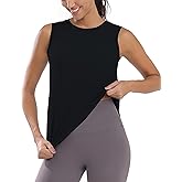 Nyvalle Women's Sleeveless Workout Tops Lightweight Athletic Tank Tops Loose Fit Tennis Yoga Running Gym Shirts for Women