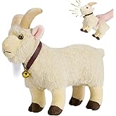 SnugBibble Screaming Goat Plush Toy, Goat Stuffed Animal with Funny Screaming Sound &ndash; Prank Gift for Kids, Friends, and Coworkers