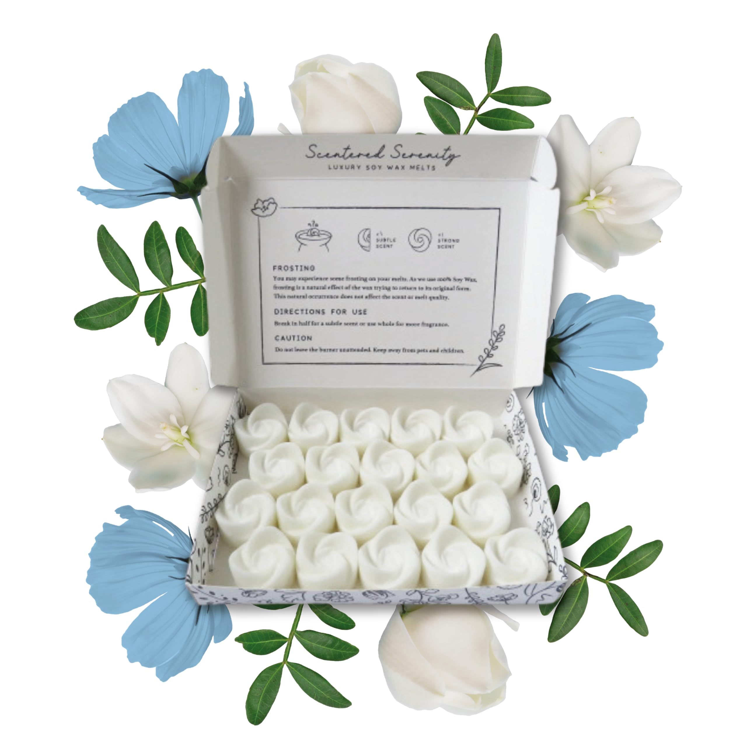 Fresh Linen Wax Melts| Strong Scented| 20 Pack| Luxury Gift Set Wax Melts| Over 96 Hrs Burn Time Per Box| Pet Friendly| Eco Friendly| Hand Poured in Staffordshire, UK (Fresh Linen)