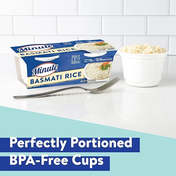 MINUTE READY-TO-SERVE BASMATI RICE, MICROWAVABLE RICE CUPS, 8.8-OUNCE CUPS (PACK OF 1)