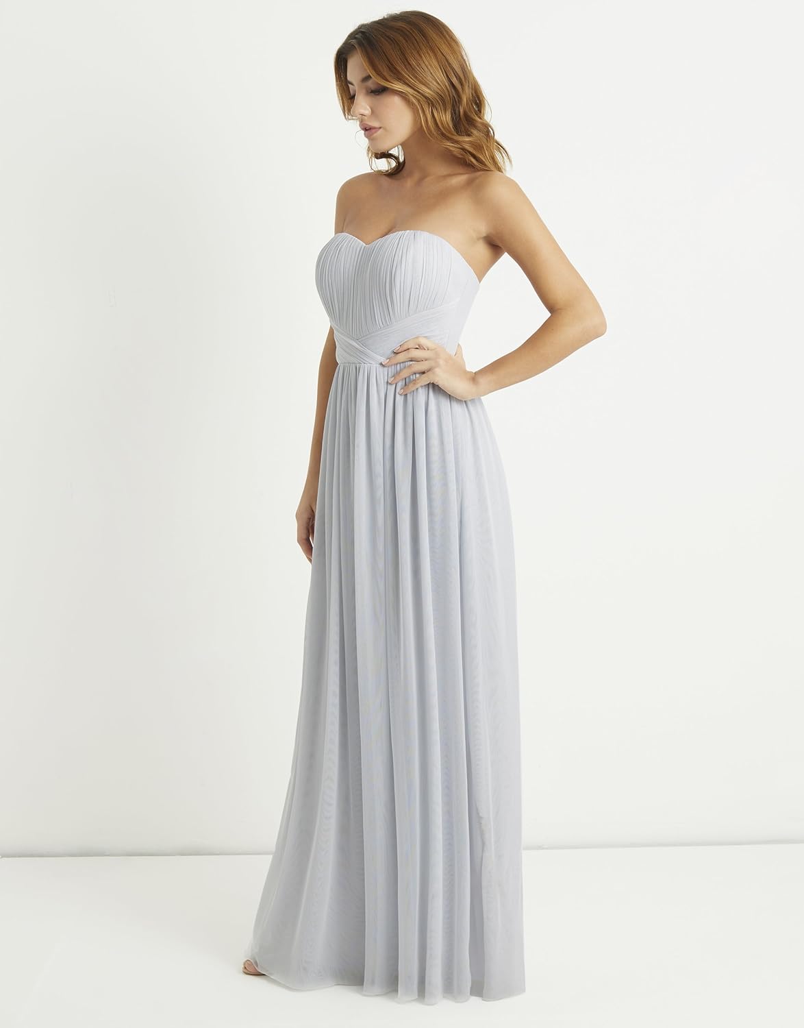 lipsy bella bandeau maxi dress