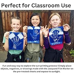 Jacquard Cyanotype Fabric Sheets, Pre-Sensitized
