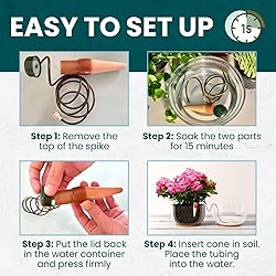 Blumat Classic Plant Watering Stakes with Adapters