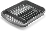 Addis Plate Dish Draining Rack Metallic Grey 1 view 1