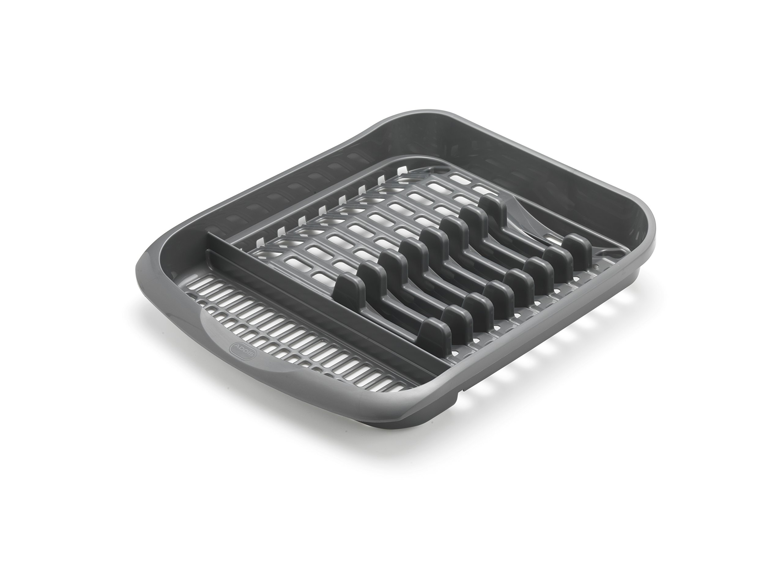 Addis 516229 Plate Dish Draining Rack, Metallic Grey, 1