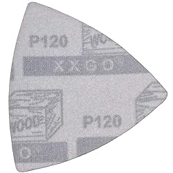XXGO 60 Pcs 120 Grits Triangular 3-1/8 Inch 80mm